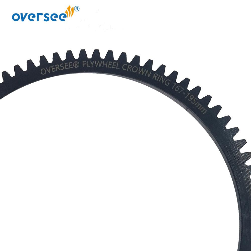 6AH-85550-10 Flywheel Crown Gear Ring For YAMAHA F15A Outboard Motor 15HP 6AH-85550 6AH Seapro F20