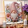 Frameless Dwarf Pearl Painting Kit 30x40cm Floral DIY Pearl Art Elegant Gem Art for Home Wall Decoration Perfect for Living Room & Bedroom