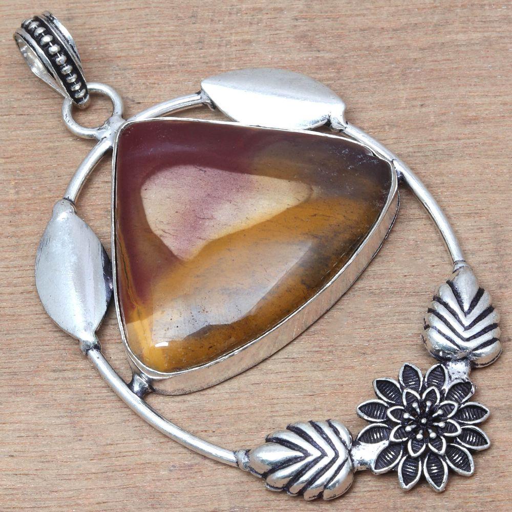 Necklace Wild Horse Jasper Gemstone Handmade Antique Jewelry 3"