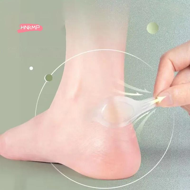 5Pcs Gel Heel Protector Foot Patches Adhesive Hydrocolloid Blister Pads Heel Liner Pain Relief Shoes Stickers for Foot Care