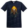 Ghost Rider Skull Flame Biker T Shirt Burning Skeleton Hellfire Tee