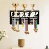 Wall Mounted Display Rack with Hooks for Awards and Certificates JH26120
