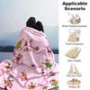 Christmas Grinch Lights Pink Blanket Soft Throw Blanket For Home Bedroom Bed Sofa Travel Office Solid Christmas Blanket
