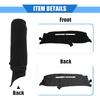 Car Dashboard Cover Compatible for Chevrolet Tahoe 1997-1999, Protective Polyester Black Center Console Interior Trim Dash Cover Mat Pad