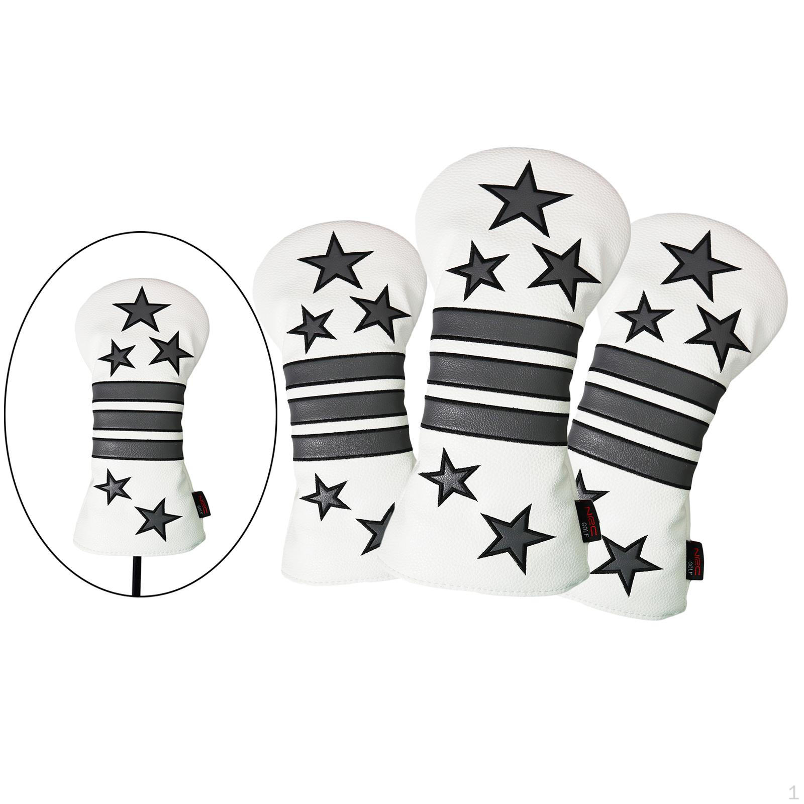 

Durable Golf Cover Non-slip Drivers Headcover Club Covers Sleeve for Golfer Gift S M L 3pcs