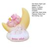 Star Moon Lamp Creative Shape Decorative Fine Texture Convenient Night Light Feeding Lamp Baby Sleeping Child Toy Home Supplies