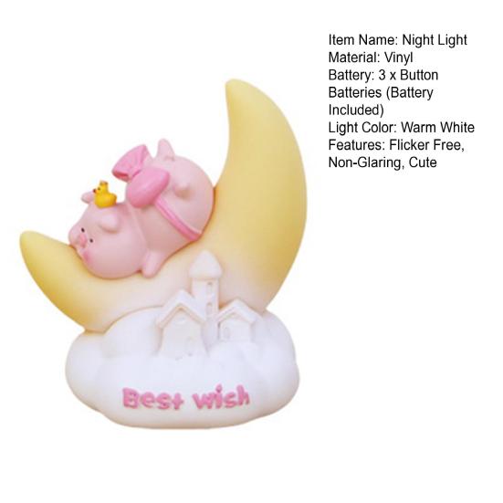 Star Moon Lamp Creative Shape Decorative Fine Texture Convenient Night Light Feeding Lamp Baby Sleeping Child Toy Home Supplies