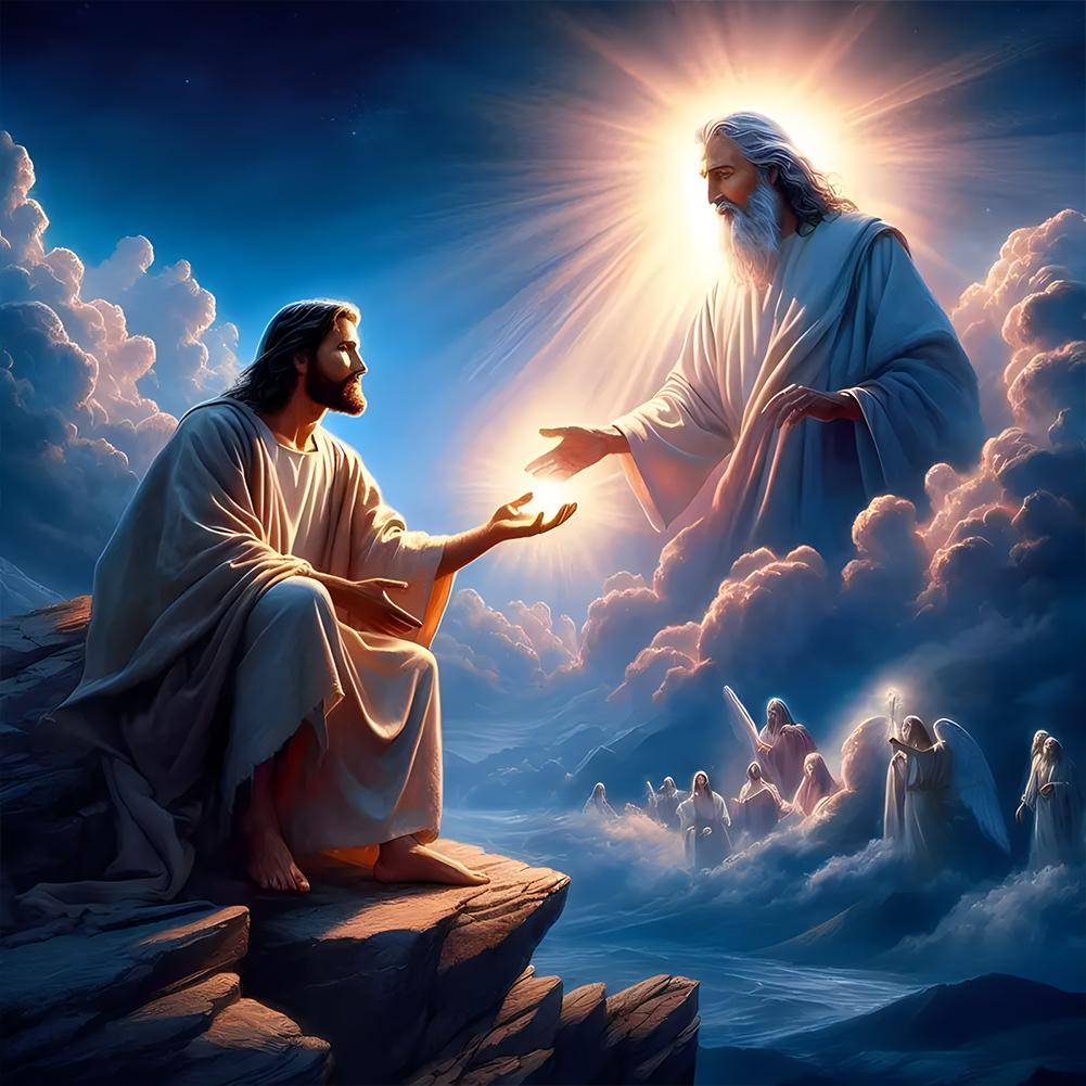 

5D DIY Полный Круглый Дрель Алмазная Картина Иисус Набор Домашний Декор Искусство Ремесло 30x30 см ZSH1180