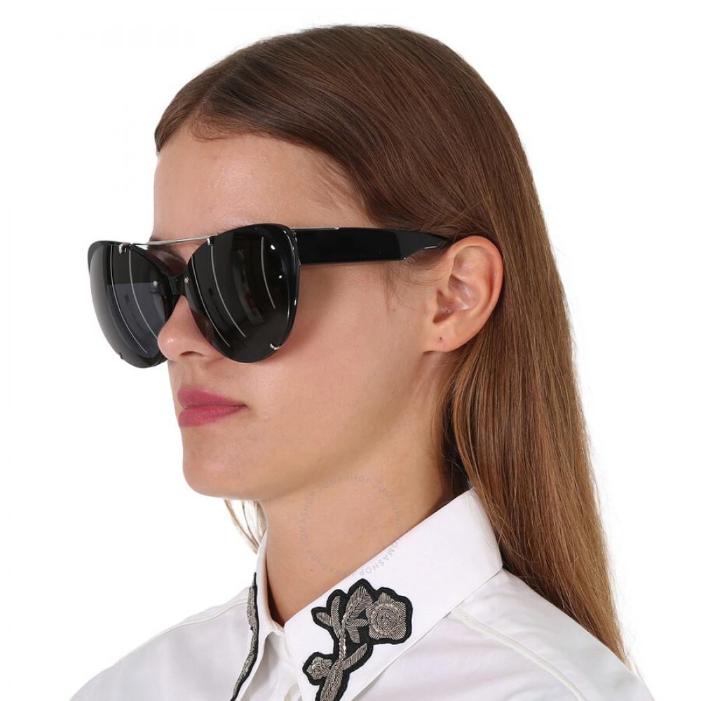Phillip Lim Open BoX   Phillip Lim X Linda Farrow Black Cat Eye Ladies Sunglasses Pl167c1sun 55