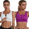 Damen-Sport-BH mit Reißverschluss, stoßfest, Tank-Top, Yoga-Unterwäsche für sportliche Frauen, Übergröße, Bodybuilding, Laufen, Sport-BHs, Dessous