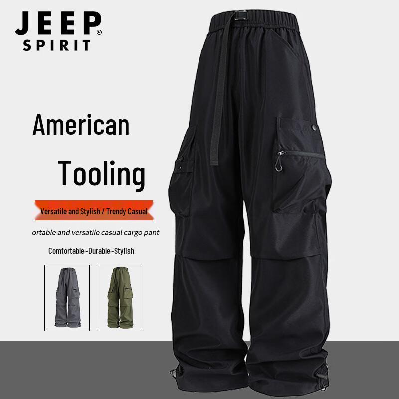 JEEP SPIRIT Men s Versatile Straight-Leg Casual Workwear Pants 2XL