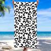 Charming Leopard Print Beach Towel Summer Microfiber Outdoor Swimming Sports Sun Protection Shawl Large Bath Towel