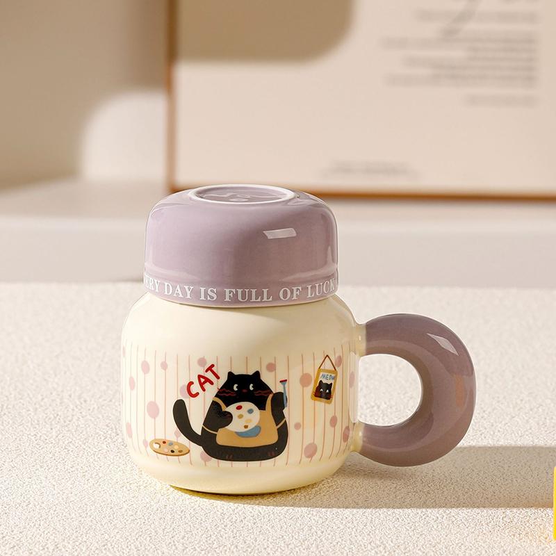Cartoon Cute Ceramic Cup Water Cup Mug Home Drinking Water Cup Coffee Cup Milk Cup Couple Gift Souvenir