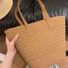 Women's Bag Ins New Simple and Fashionable Straw Bag Large Capacity Underarm Shoulder Hollow Woven Beach Bag Women
