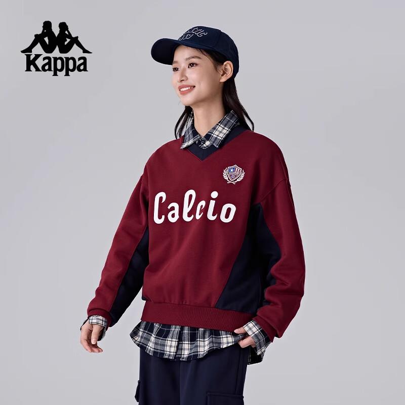 Kappa Women s Retro V-Neck Knitted Pullover Sweatshirt L
