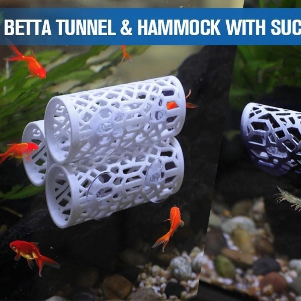 Betta Hammock Resting and Sleeping Tube Multifunctional Shrimp Hiding Holes  Aquarium Decorations