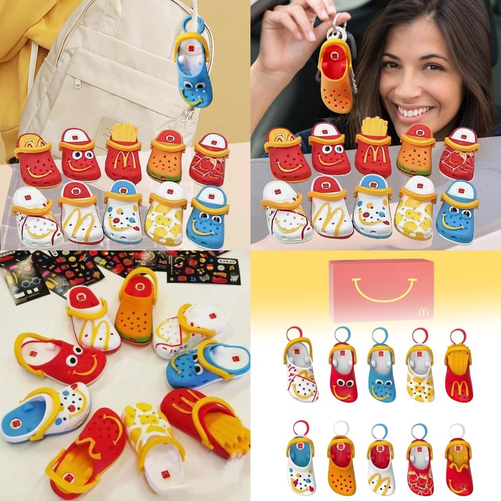 Zábavné a barevné Crocs McDonald's Miniklíčenka Pantofle Pro Děti I Dospělé