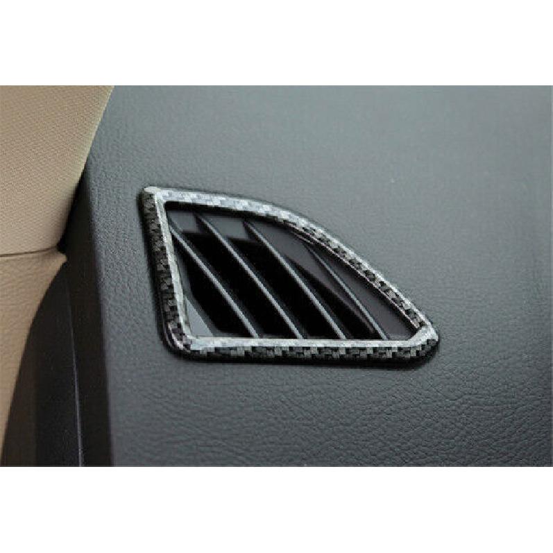 Carbon Fiber Trim Cover Air Outlet Vent Dashboard L&R For Ford Edge 2015-