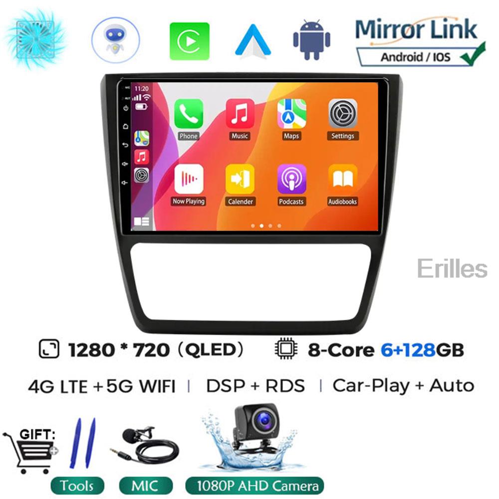 Carplay 10.1inch 2 Din Android 14 Car Radio GPS for SKODA Yeti 5L 2009 - 2014 Navigation Multimedia Player 2din AutoRadio Stereo