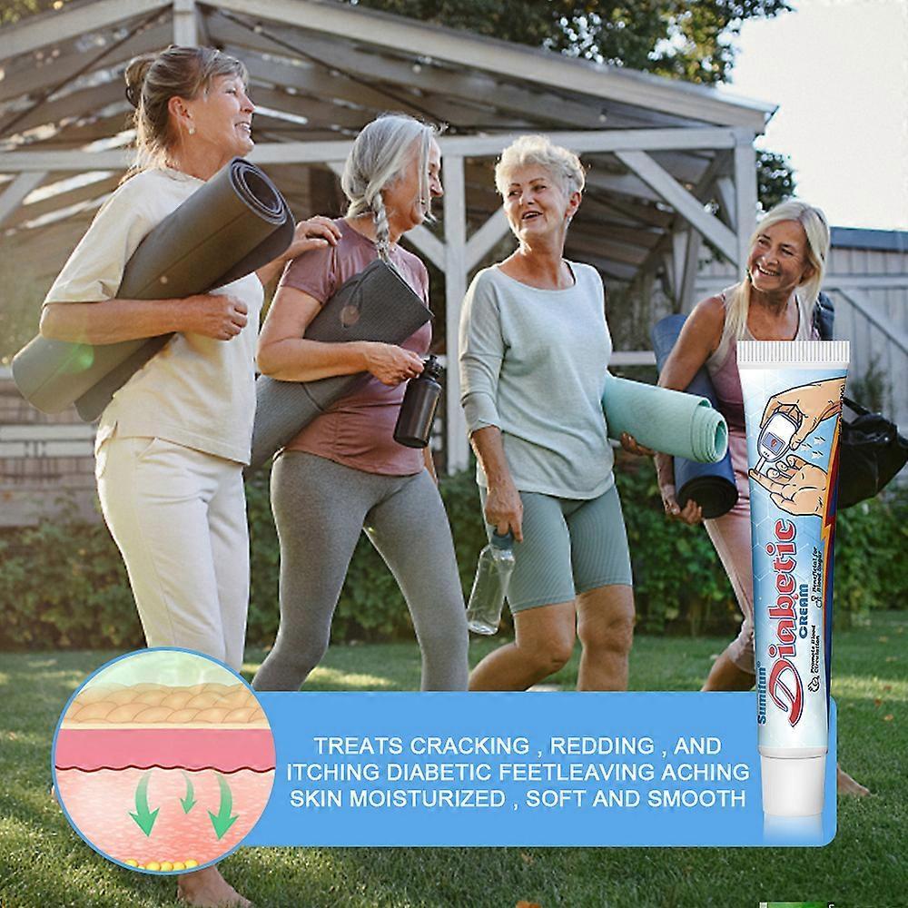 1-3x Diabetic Anti-Fungal Foot Cream 15g, Powerful Anti-Fungal Treatment for Athlete's Foot Odor Control Foot Care 