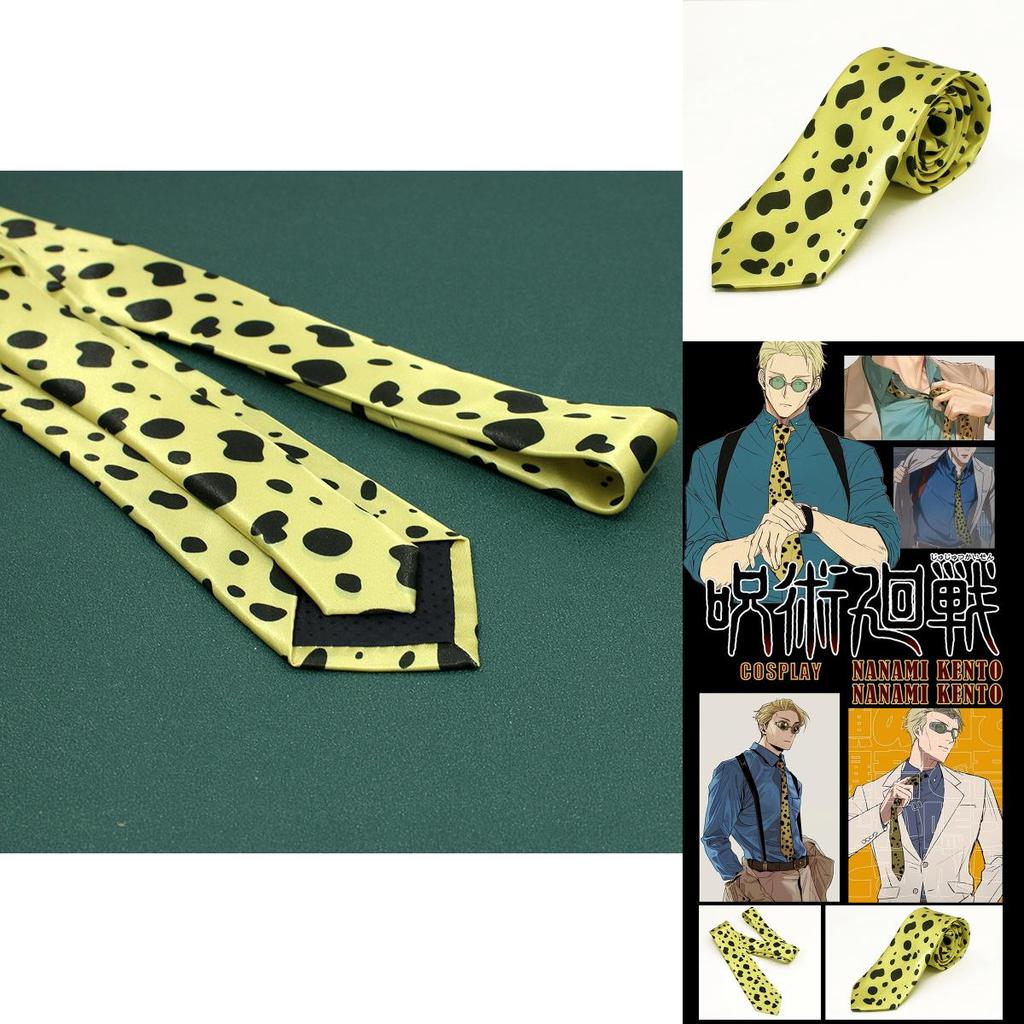 Stylová kravata Nanami Cosplay pro milovníky Jujutsu Kaisen Odolná Oděruvzdorná