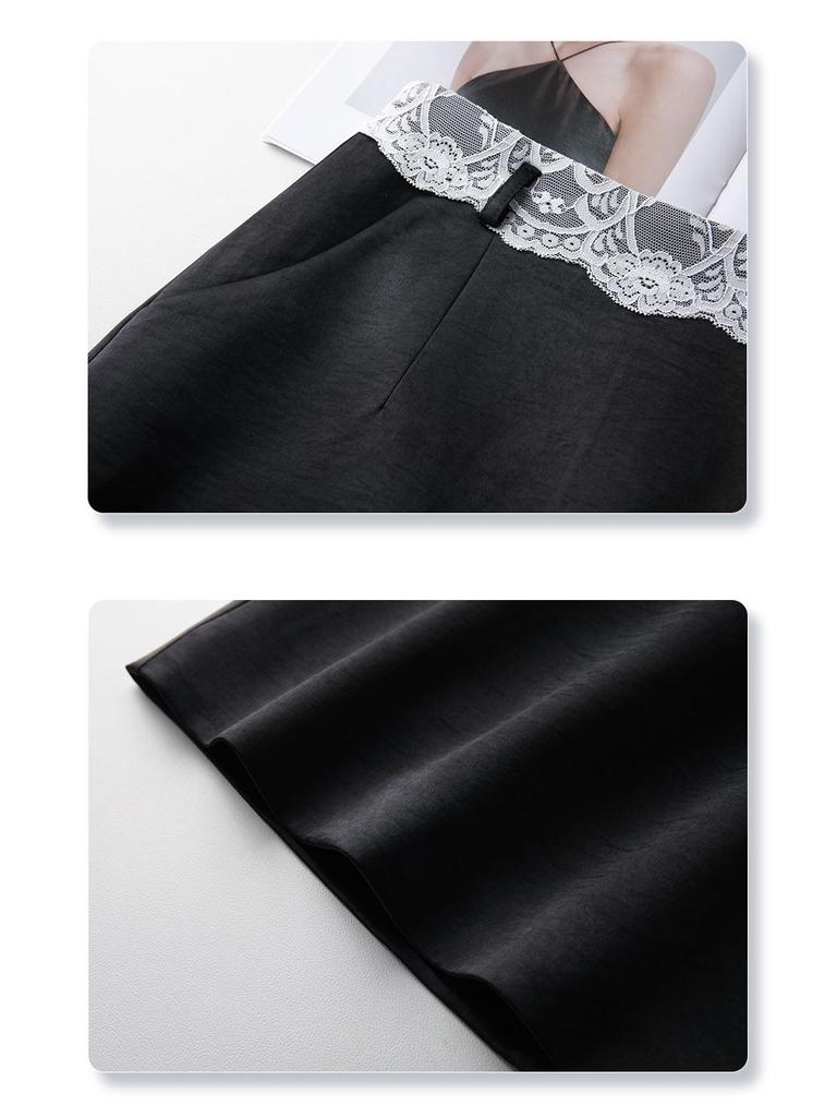 Women's White High-Waisted Midi Skirt - Versatile Summer 2025 Fashion