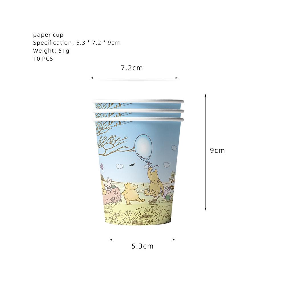Vintage Winnie The Pooh Party Supplies Include Plates Napkins Cups A Tablecloth