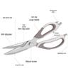 Multi-Functional Detachable Stainless Steel Kitchen Scissors for Cutting Bones & Fish