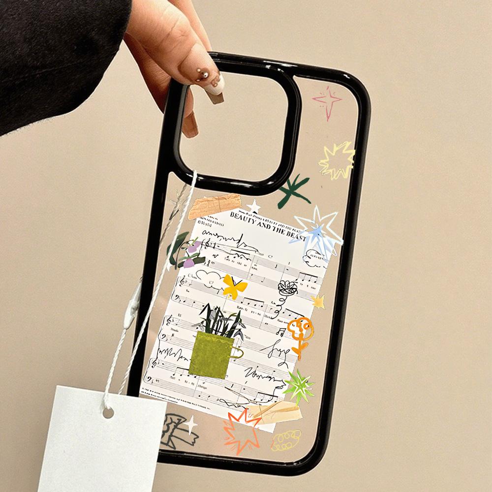 Acrylic Phone Case for iPhone 11 12 13 14 Pro 12 14 16 Pro Max for Samsung A16 A36 A56 S24 FE High-quality Painted Anti-fall Mobile Phone Case