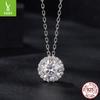 Cross-Border 1 Carat Shining Moissanite Necklace Women'S Light Luxury Simple High-End Sense S925 Silver Collarbone Chain
