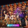 RGB Color Changing Rope Lights Outdoor, 33ft 100LED Smart Christmas Lights Remote & APP Control, Waterproof Music Sync Indoor String Lights - DIY