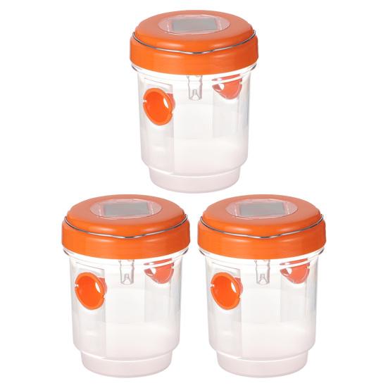 Hanging Wasp Trap Reusable Fruit Fly Trap Eco-friendly Detachable Plastic Hornet Trap with Two Entrances for Garden Orchard Effective Insect Control