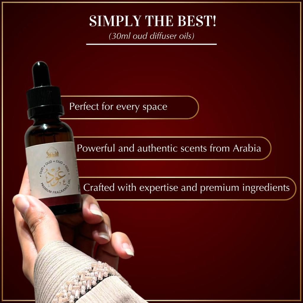 Oud Duftöl von Dukhni | 30 ml Oud Ätherisches Öl Für Zuhause, Islamisches Geschenk