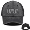 DAD And MOM Mesh Cap Adjustable Trucker Hat Grandpa Grandma Caps Distressed Snapback Baseball Cap Ideal Choice For Family