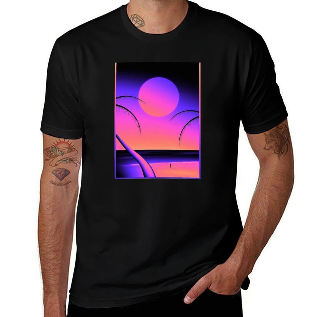 Outrun Strand T-Shirt Outdoor Sport Kurzarm Top