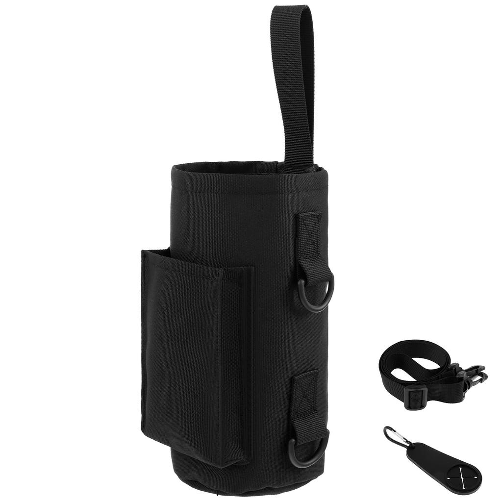 Magnetic Water Bottle Holder Portable Magnetic Gym Water Bottle Carrier Bag with Phone Pocket Towel Buckle for Men Women Gym
