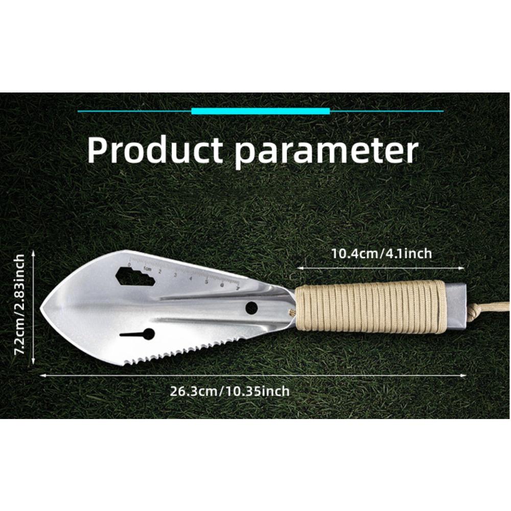 Stainless Steel Garden Shovel Spade Multi Tool Weeder With Sawtooth Hex Wrench Ruler Digging Trowel Knife Spear Garden Bonsai