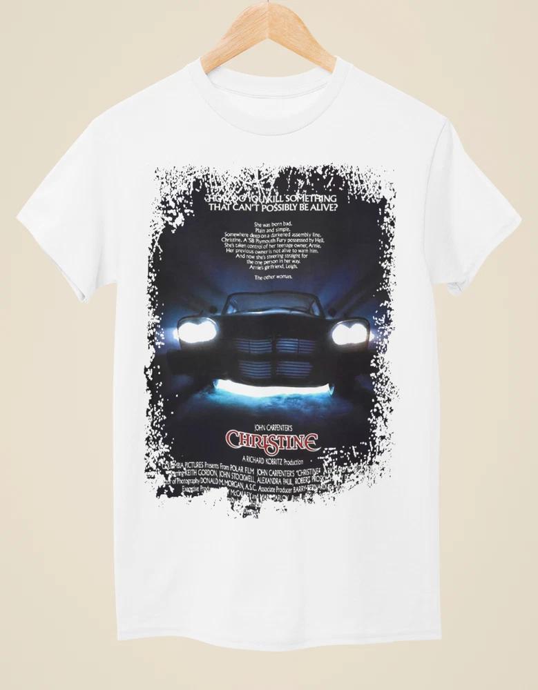 Christine Movie Poster Inspired Unisex White TShirt S