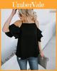 Minimalist Solid Color Off Shoulder Tank Top For Office And Casual Wear