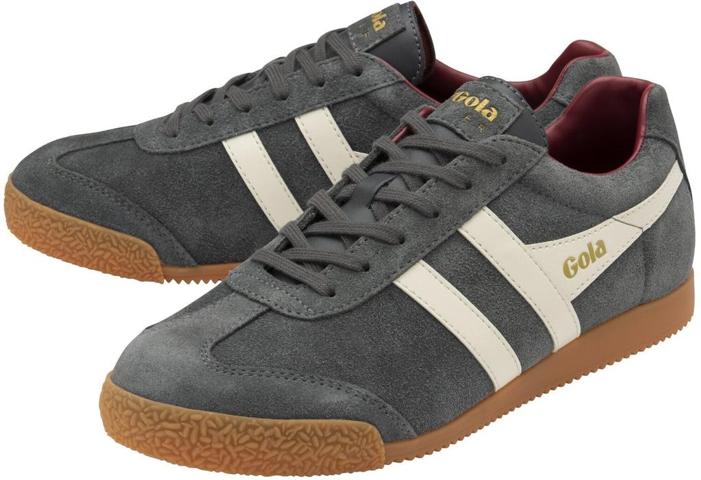 Замшевые кроссовки Gola Harrier (CMA192) синий/белый/мариновый/желтый/красный