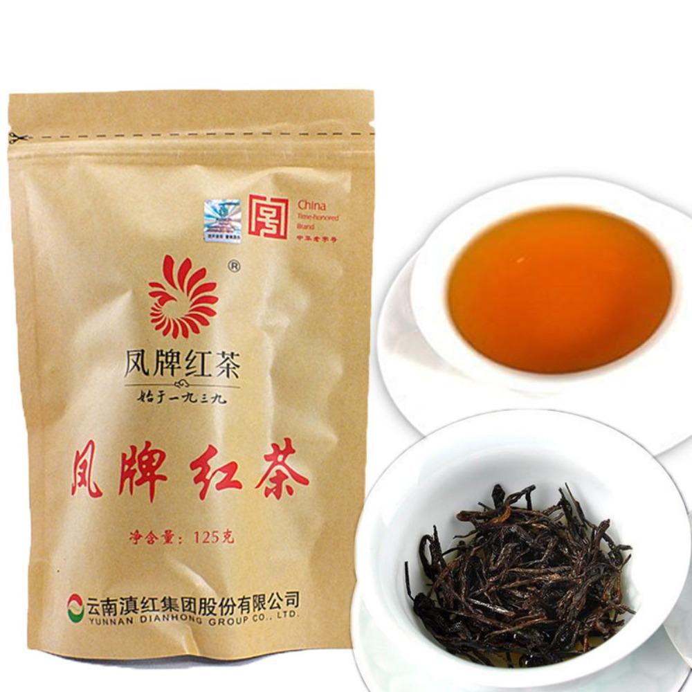 Yunnan Black Tea Dianhong Loose Leaf 125g Premium Feng Tea Brand Rich Flavor Strong Aroma