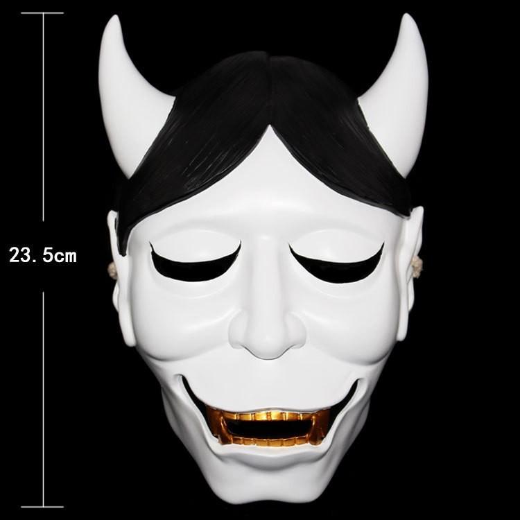 New Style X Fox Demon Mask Resin White Fox Face Mask For Halloween Party Decoration