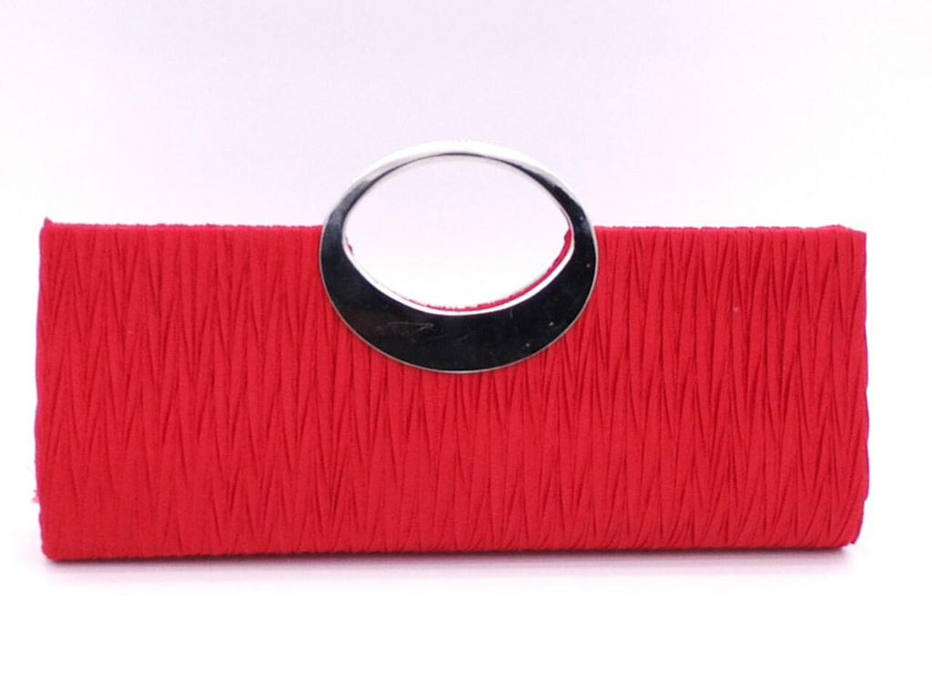 Classic Rhinestone Pleated Evening Bag for Women