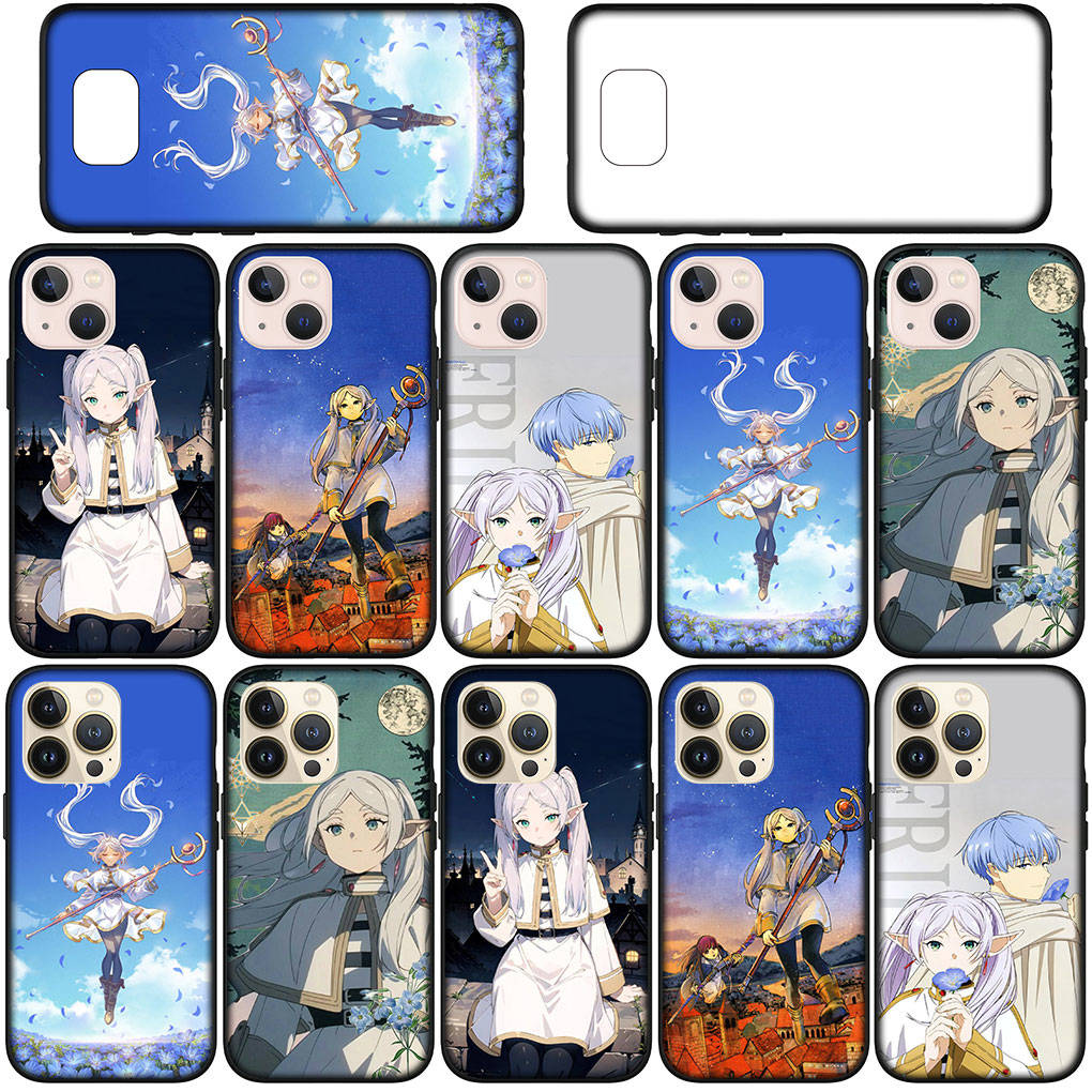 Für iPhone 16 15 Xiaomi Redmi Note 14 13 12 11 Pro Max X 16e Samsung Galaxy S25 S24 S23 Moto OPPO Huawei Anime Frieren Beyond Journey's End Handyhülle