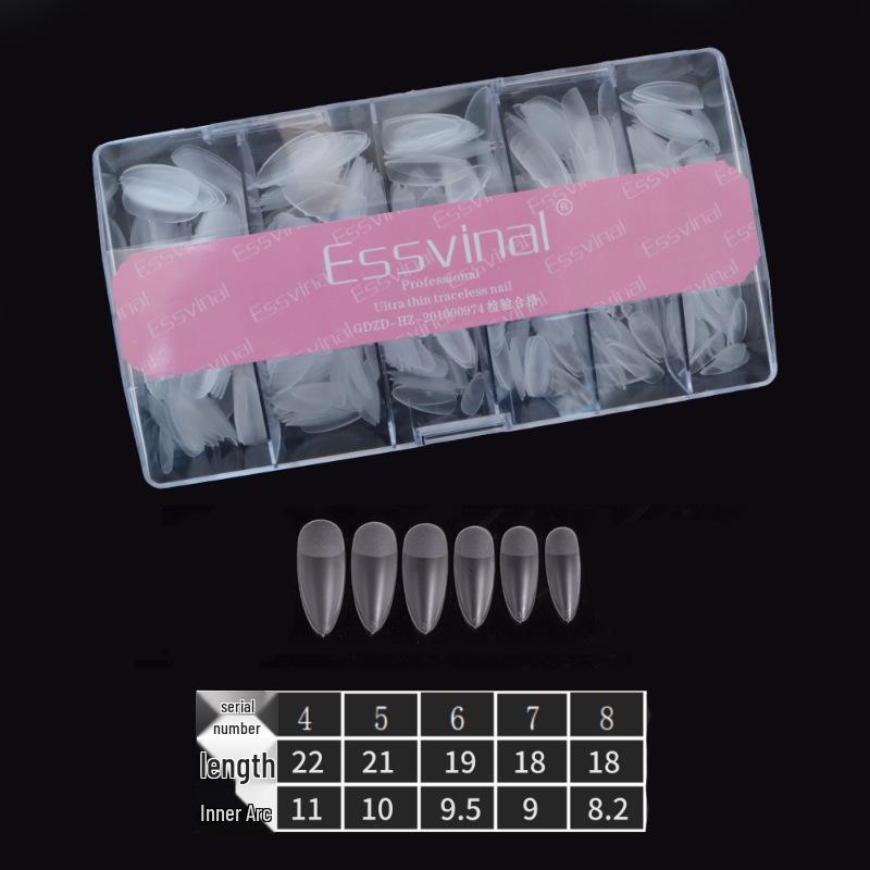 

Nail Art Ultra-Thin Seamless Extension Tips - Dual-Use, No Filing, Handmade, Wearable Full & Half False Nail Patches