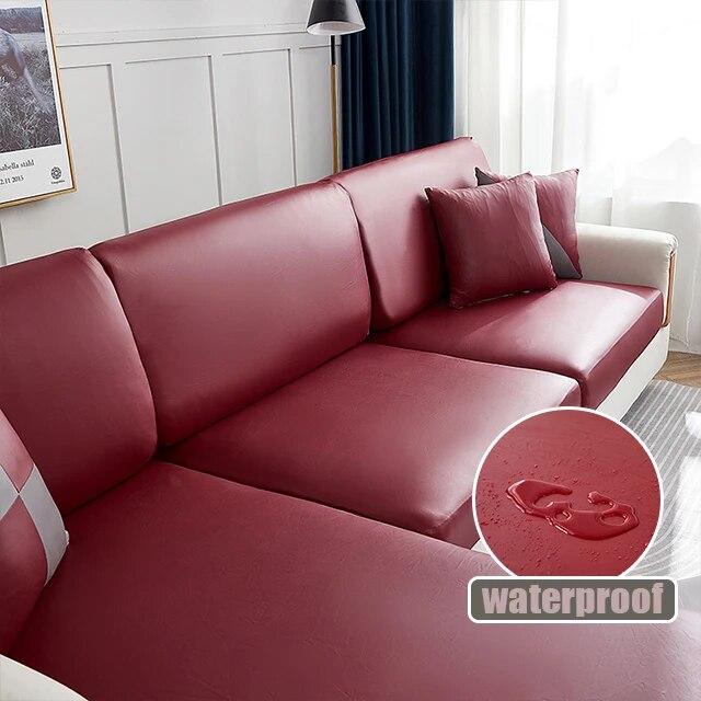 Huse pentru scaune de canapea din piele PU impermeabilă pentru sufragerie Huse elastice pentru mobilă Protecție 15 culori solide Huse pentru canapea