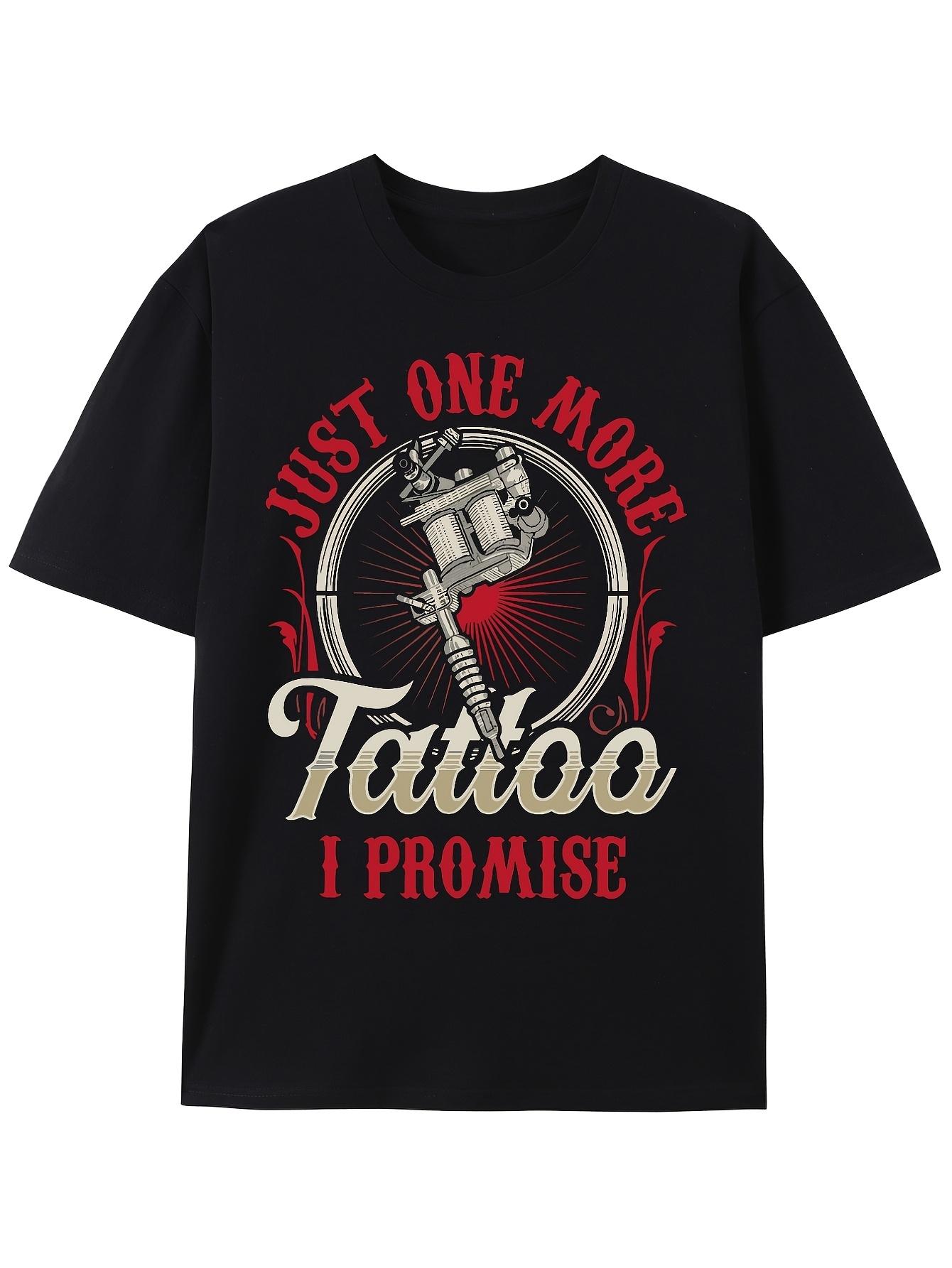 Men s T-Shirt Y2K Vintage Tattoo Black 2XL