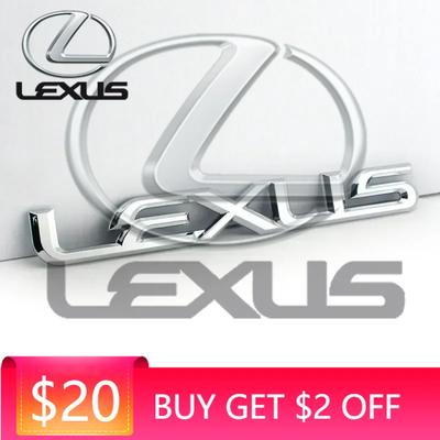 Emblems For Logo ES300 IS300 IS350 ES250 ES350 IS250 CT200H NX200 Accessories ABS/Metal Car Rear Trunk Emblem Badge Sticke