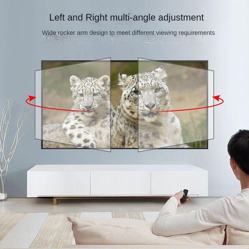 BEISHI TV Bracket  LED LCD TV Screen Wall Mount Bracket Stretch Adjustable Rotating Tilt TV Bracket Load Up To 65kg VESA 600*400