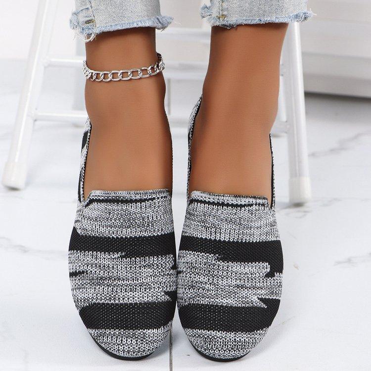 Casual large-size mesh breathable women's shoes autumn new women's comfortable soft-soled single shoes women